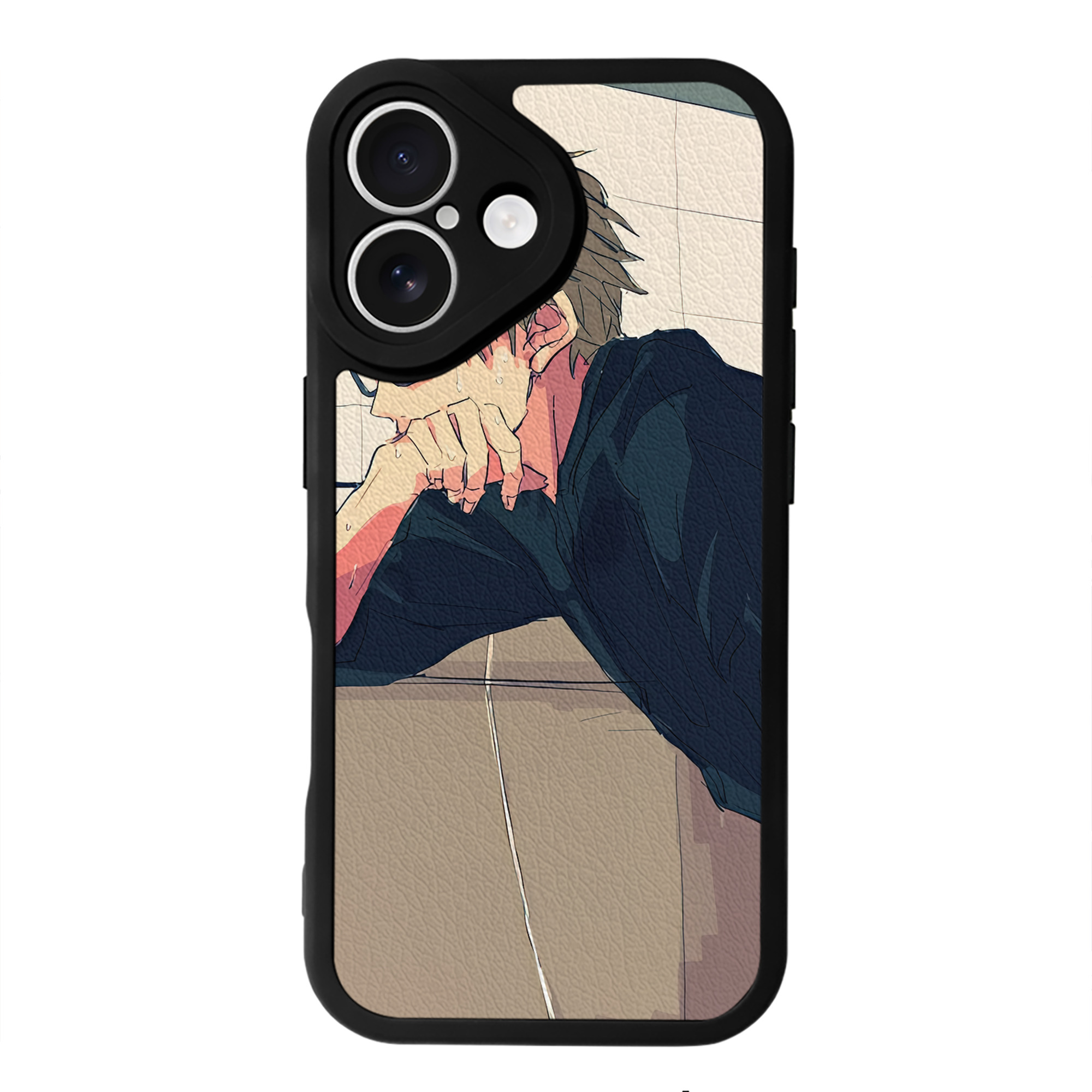 （画像用） ハイキュー!! Haikyu!! 【iPhone 16シリーズ対応】シリコンスマホケース（レザー調） 材質：シリコン
